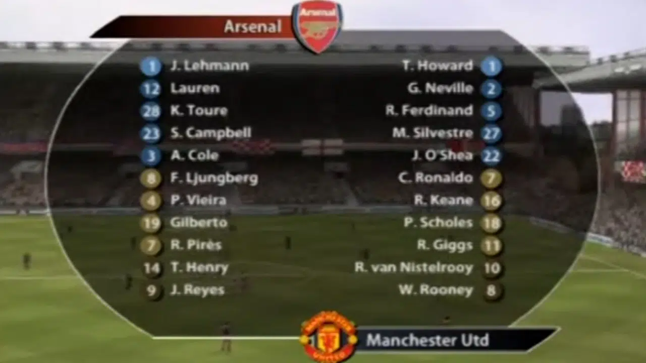 os melhores times do FIFA - Arsenal FIFA 05