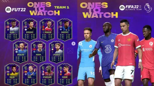 Com CR7, primeiro time Ones To Watch de FIFA 22 é revelado