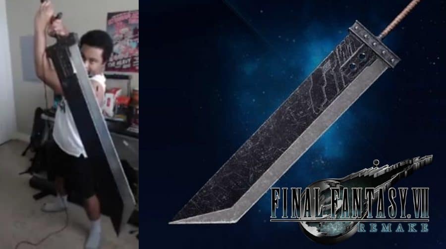 Com a Buster Sword de verdade, fã de Final Fantasy VII Remake controla Cloud no PS5