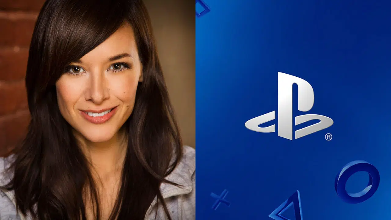 Imagem de capa do artigo do Jogo de PS5 da Haven Studios com a CEO do estúdio na esquerda e a logo da PlayStation na direita