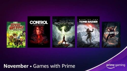 Prime Gaming oferecerá Control, Dragon Age e Tomb Raider para os membros