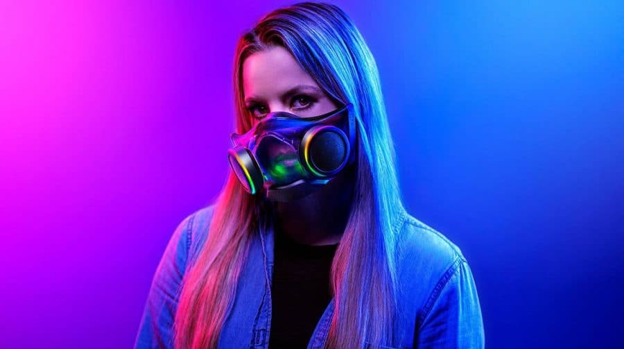 Zephyr, máscara futurista da Razer, chega ao Brasil em janeiro por R$ 999