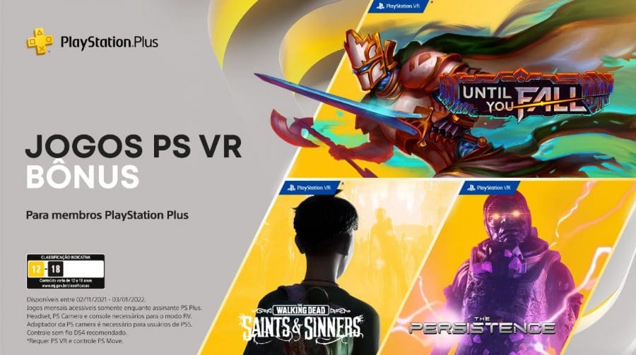 Sony oferece três jogos bônus de PlayStation VR no PS Plus de novembro