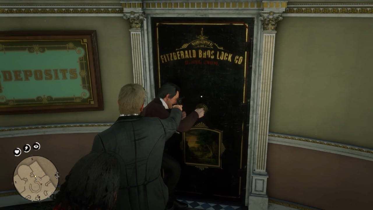 Red Dead Redemption 2 momentos incríveis - Banco Saint Denis