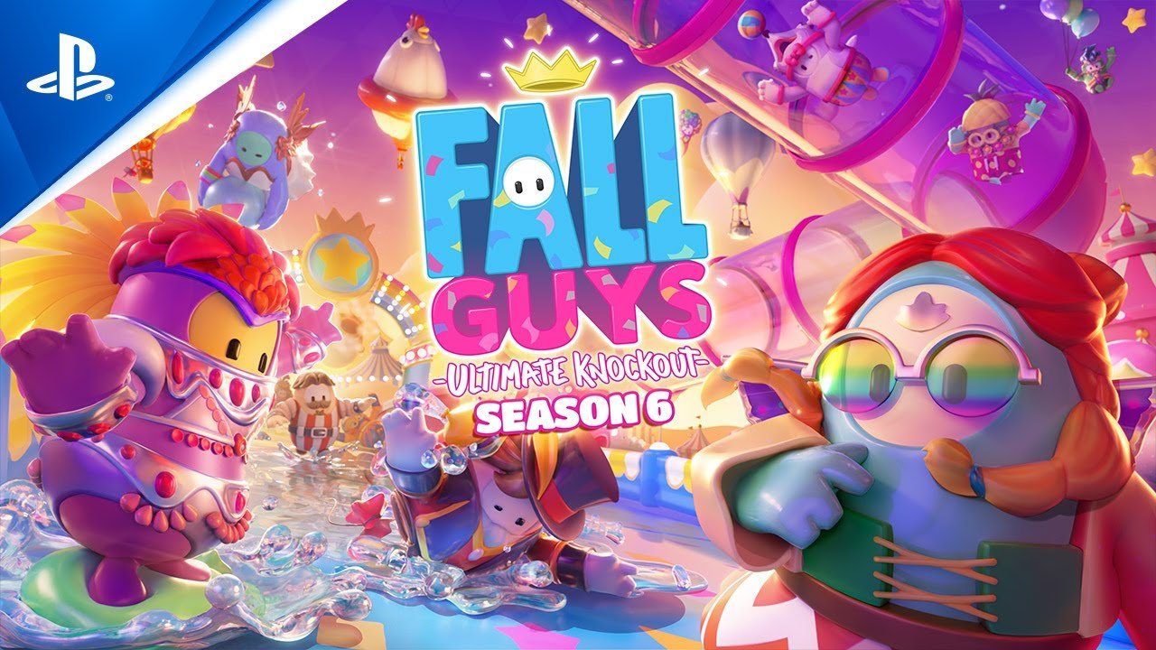 6ª temporada de Fall Guys - jogadores disputando a coroa
