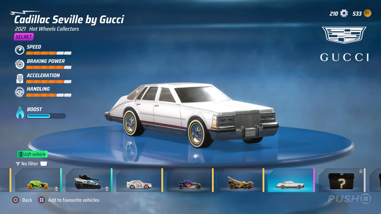 Corra com estilo! Cadillac Seville da Gucci chega a Hot Wheels Unleashed de graça