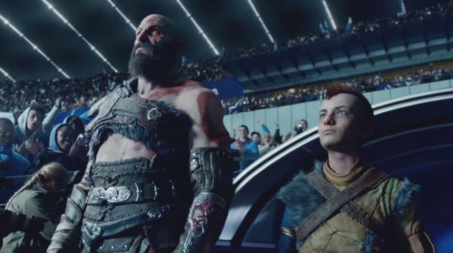 Kratos e Atreus entram em campo na Champions League em belo comercial
