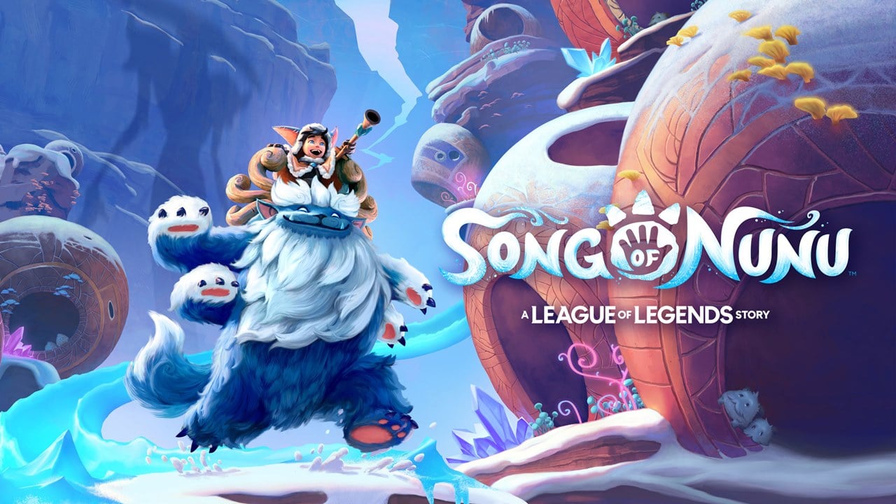 Nunu e Willump na capa do jogo Song of Nunu: A League of Legends Story.