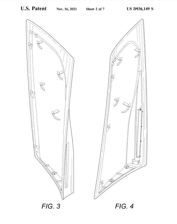 Imagem das placas do PS5 desenhadas em patente