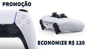 Amazon oferece DualSense branco por apenas R$ 349 em até 10x sem juros