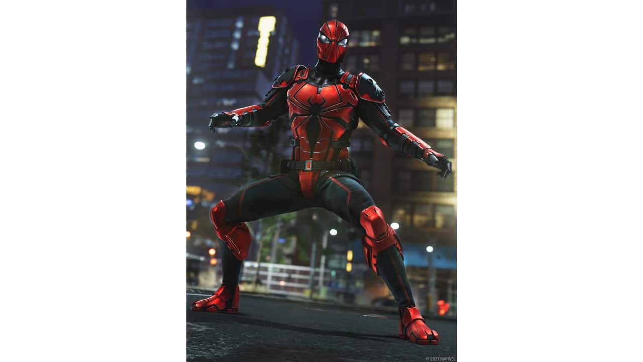 Spider-Man em Marvel's Avengers - Armor Mark III