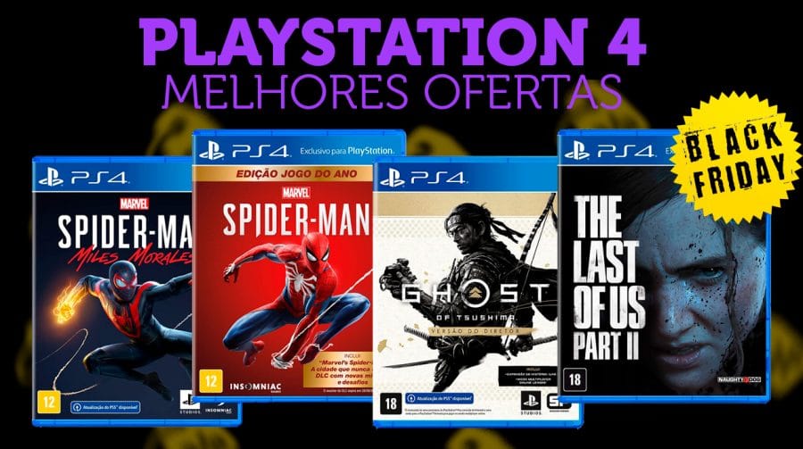 Jogos de PS4 com preço de Black Friday! Confira as principais ofertas