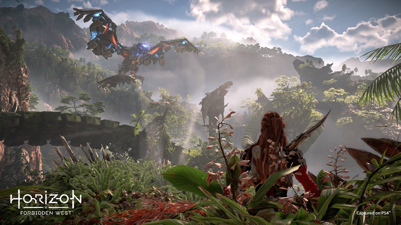 Captura de tela de Horizon Forbidden West no PS4.
