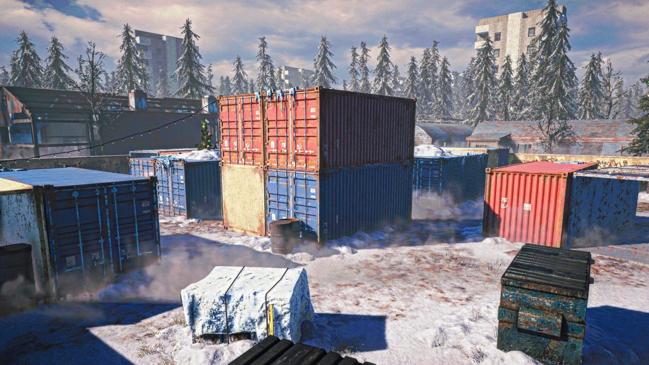 Fã recria o clássico mapa Shipment, de Call of Duty, em Far Cry 5 em versão natalina