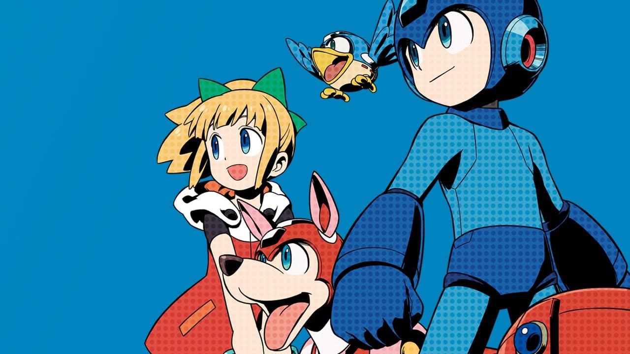 Filmes e séries de games - Arte oficial de Mega Man.