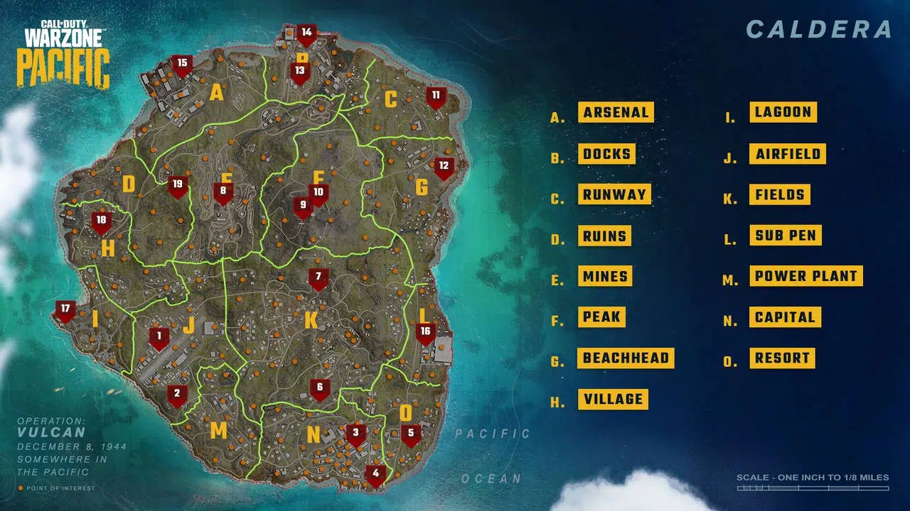 20 melhores pontos para cair em Caldera, novo mapa de Warzone