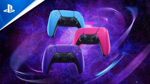 Sony revela três novas cores para o DualSense: rosa, azul e roxo