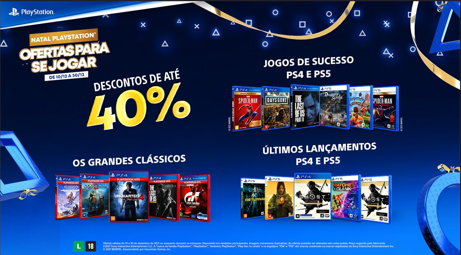 Natal é Com PlayStation: Os Melhores Descontos Em Jogos!