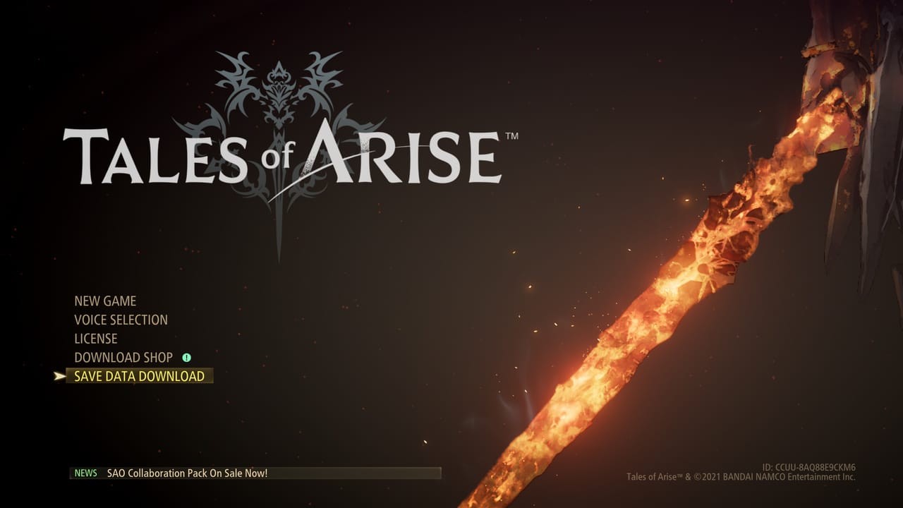 Update de Tales of Arise traz transferência de save do PS4 para o PS5