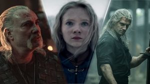 A Grande Família! Cartaz da série de The Witcher mostra Geralt, Ciri e Vesemir