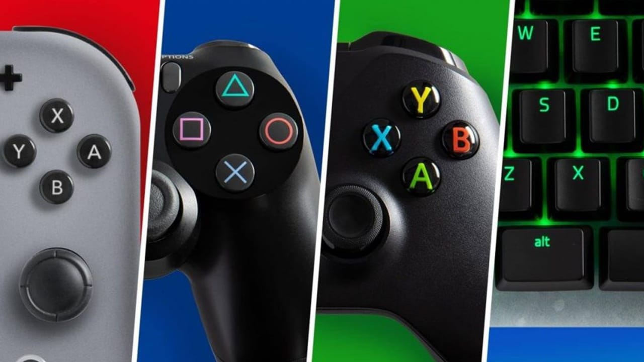 Controles de Switch, PS4, Xbox One e PC.