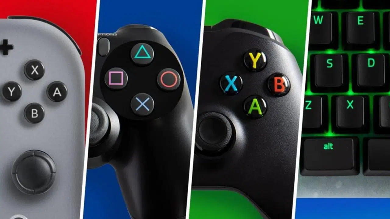 Controles de Switch, PS4, Xbox One e PC.