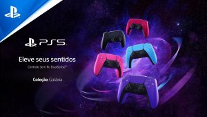 Eleve o nível de gameplay com a Coleção Galáxia do DualSense; Já disponível!