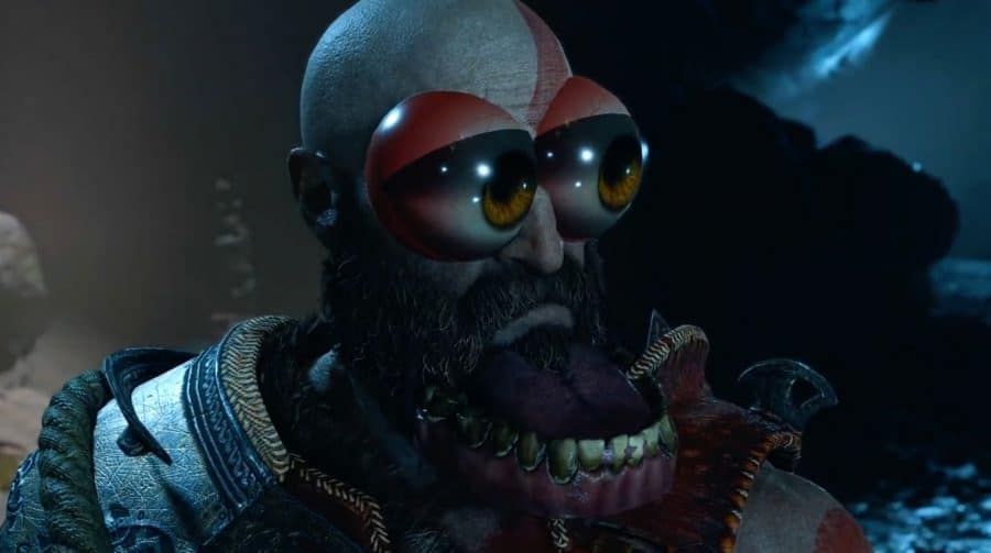 Mod de God of War para PC deixa Kratos com olhos e boca gigantescos