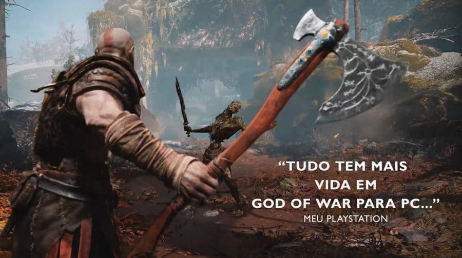 Sony lança trailer de God of War no PC com impressões da crítica brasileira