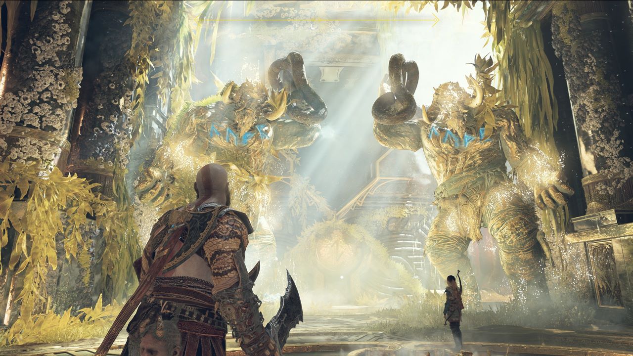Imagem de God of War para PC.