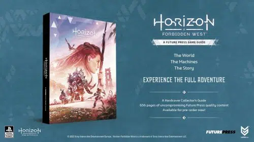 Com mais de 650 páginas, guia oficial de Horizon Forbidden West chega em março