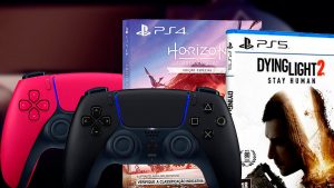 Ofertas na Amazon: DualSense Midnight Black, Cosmic Red, Dying Light 2 e mais
