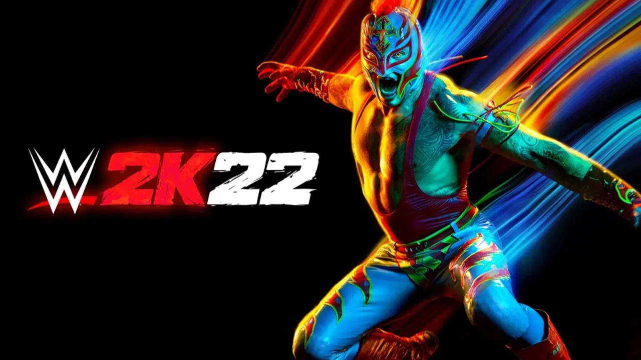 WWE 2K22 - rey mysterio na capa do game