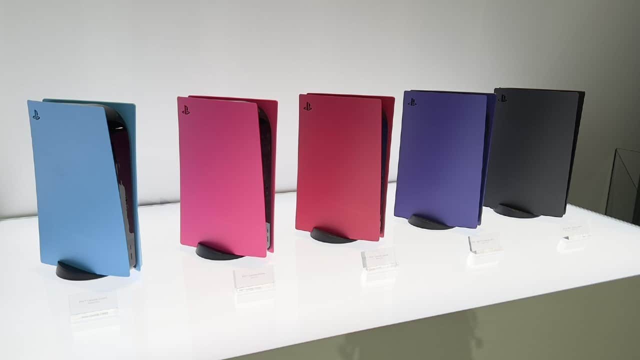 novas cores do DualSense e capas do PS5 na CES 2022