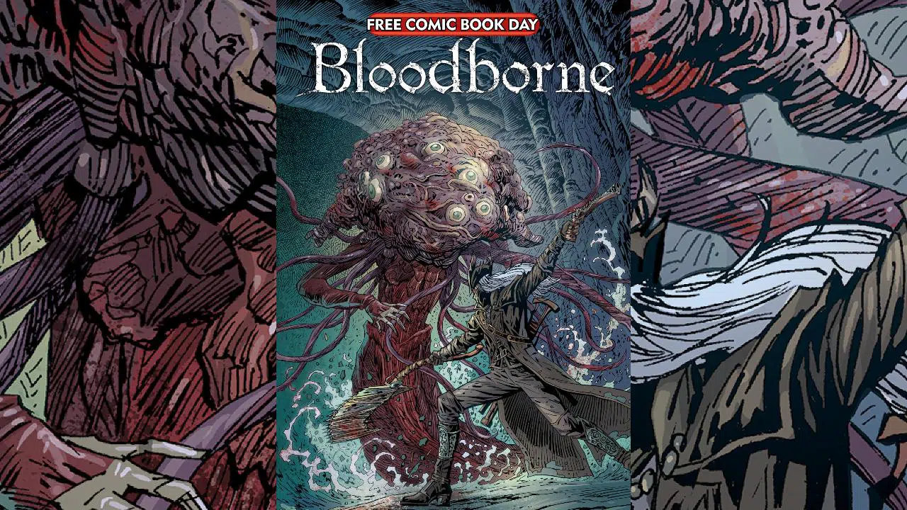 HQ de Bloodborne - Winter Lantern na capa dos quadrinhos