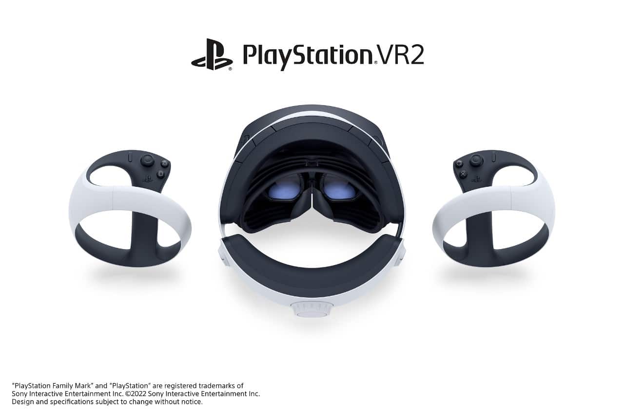 PlayStation VR2 e controle Sense
