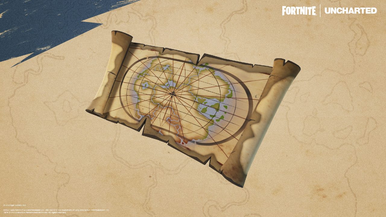 Uncharted no Fortnite - Mapas de Drake