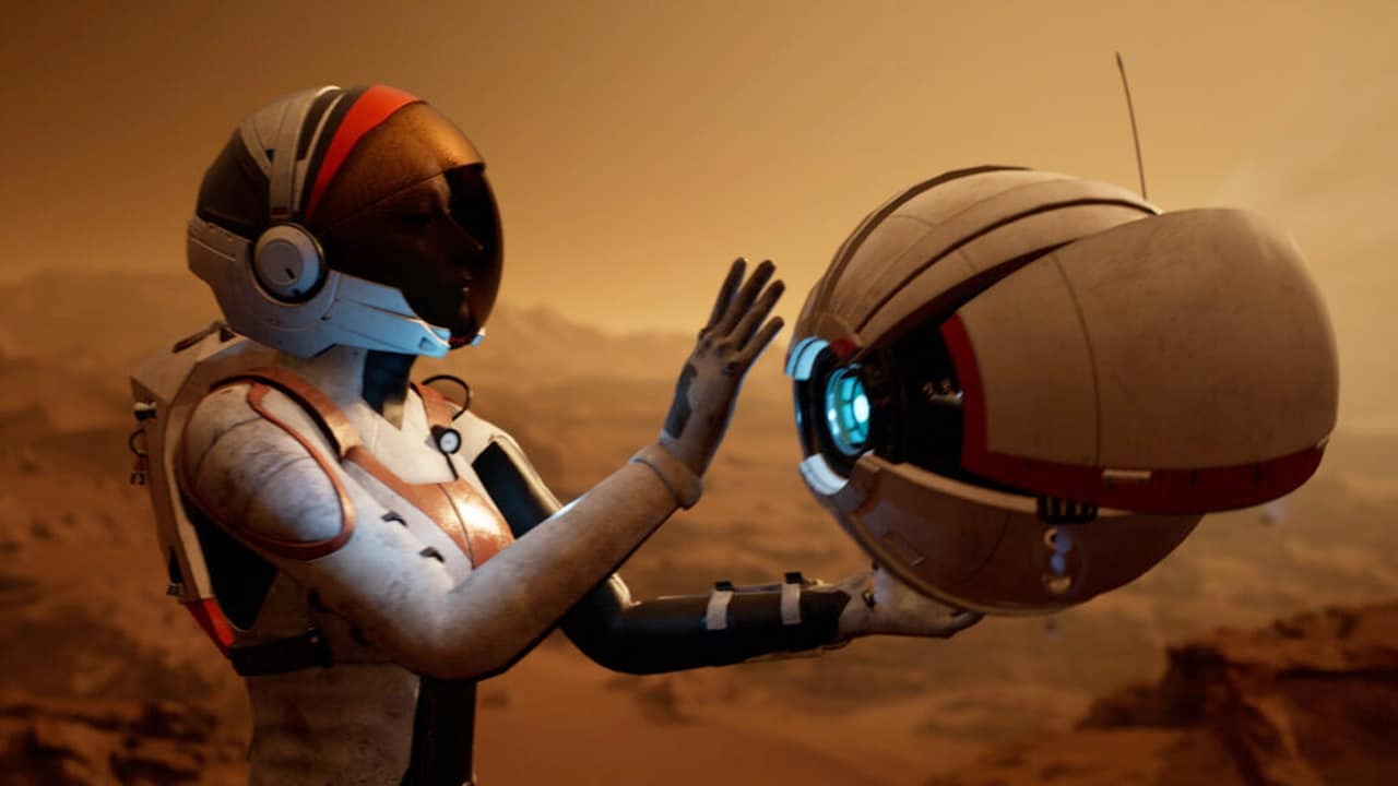 Cena de gameplay de Deliver Us Mars.