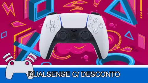 Amazon oferece DualSense branco com 23% de desconto