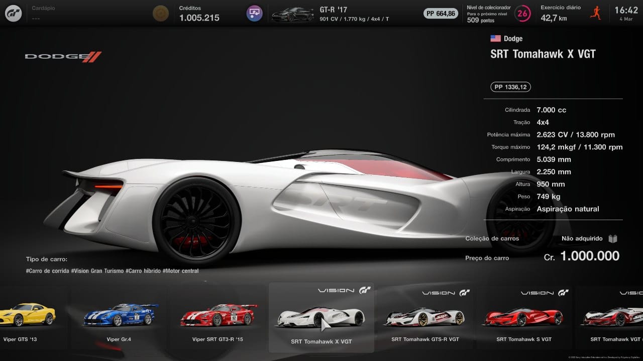 Carros do jogo Gran Turismo 7 demoram quase 1 ano para ficarem prontos