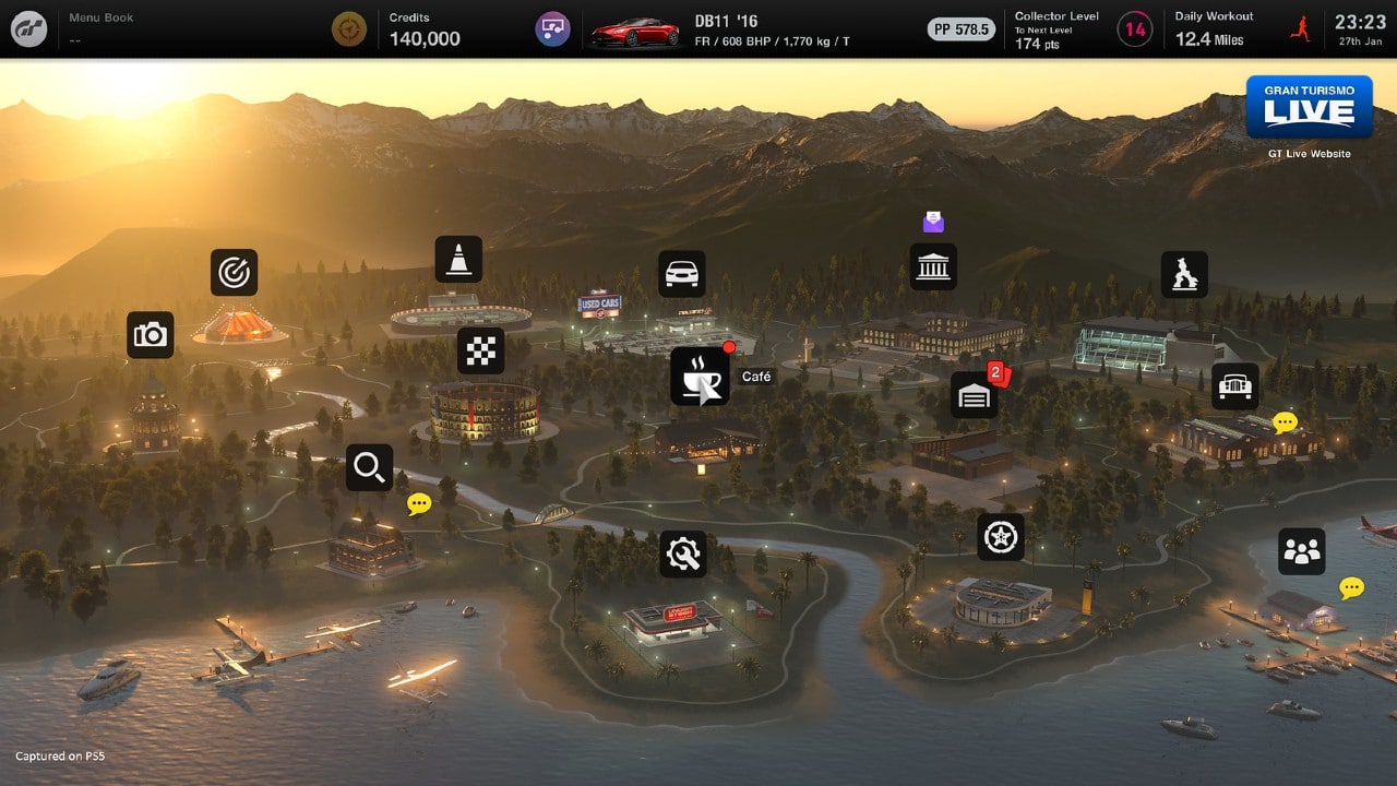 Gran Turismo 7 - modo campanha mapa