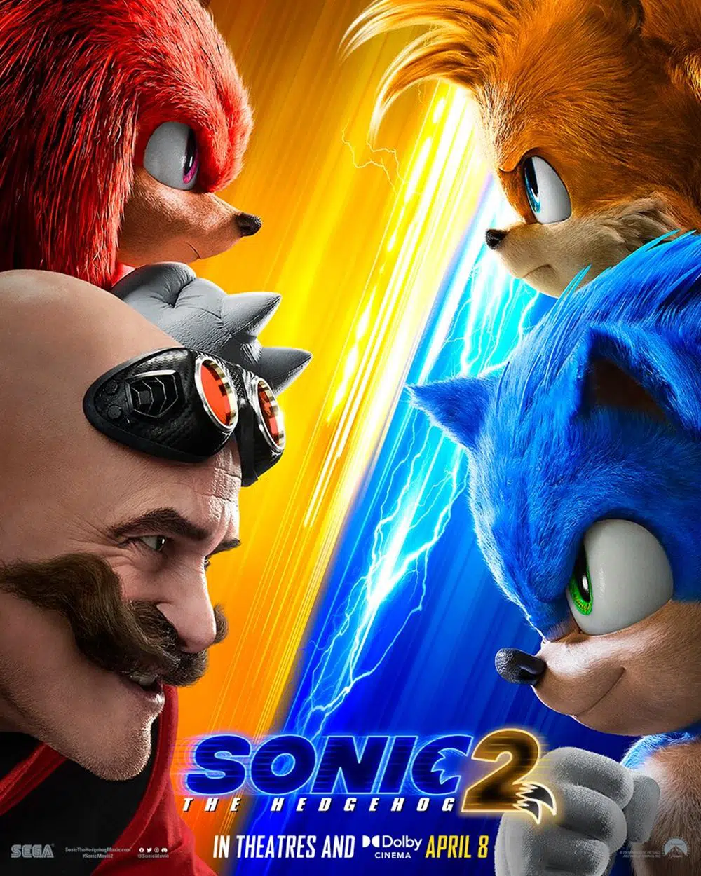 Novo pôster de Sonic the Hedgehog 2