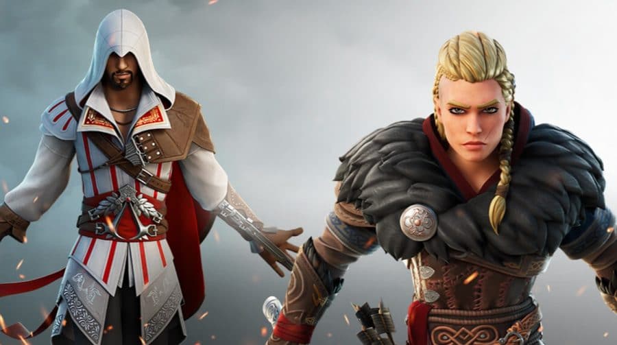 Nada é verdade, tudo é permitido: Ezio e Eivor, de Assassin’s Creed, viram skins em Fortnite
