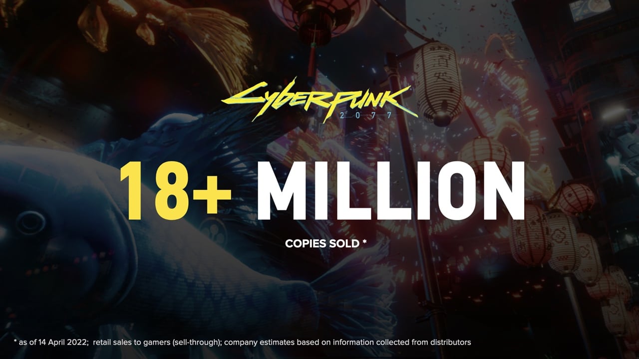 Cyberpunk 2077 superou a marca de 18 milhões de cópias vendidas em todo o mundo