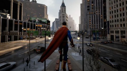 Dev cria tech demo de Superman na Unreal Engine 5 e lança teaser jogável