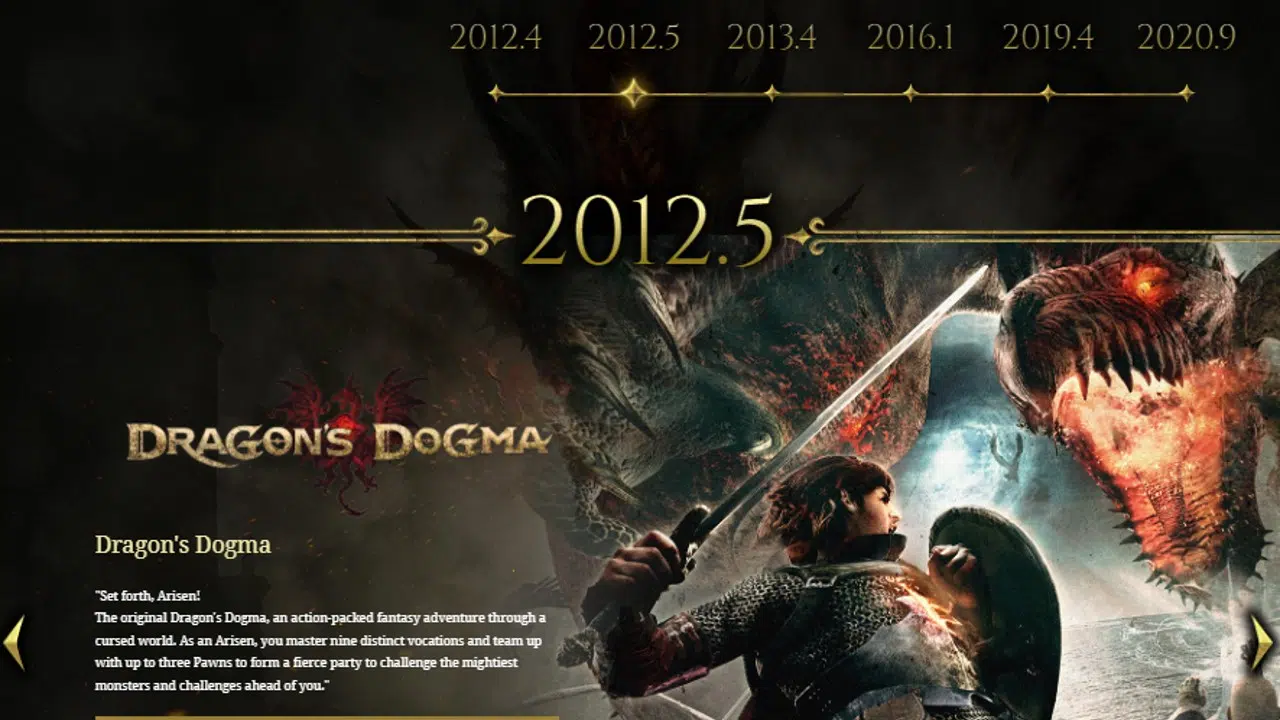 Dragon's Dogma Site com a história
