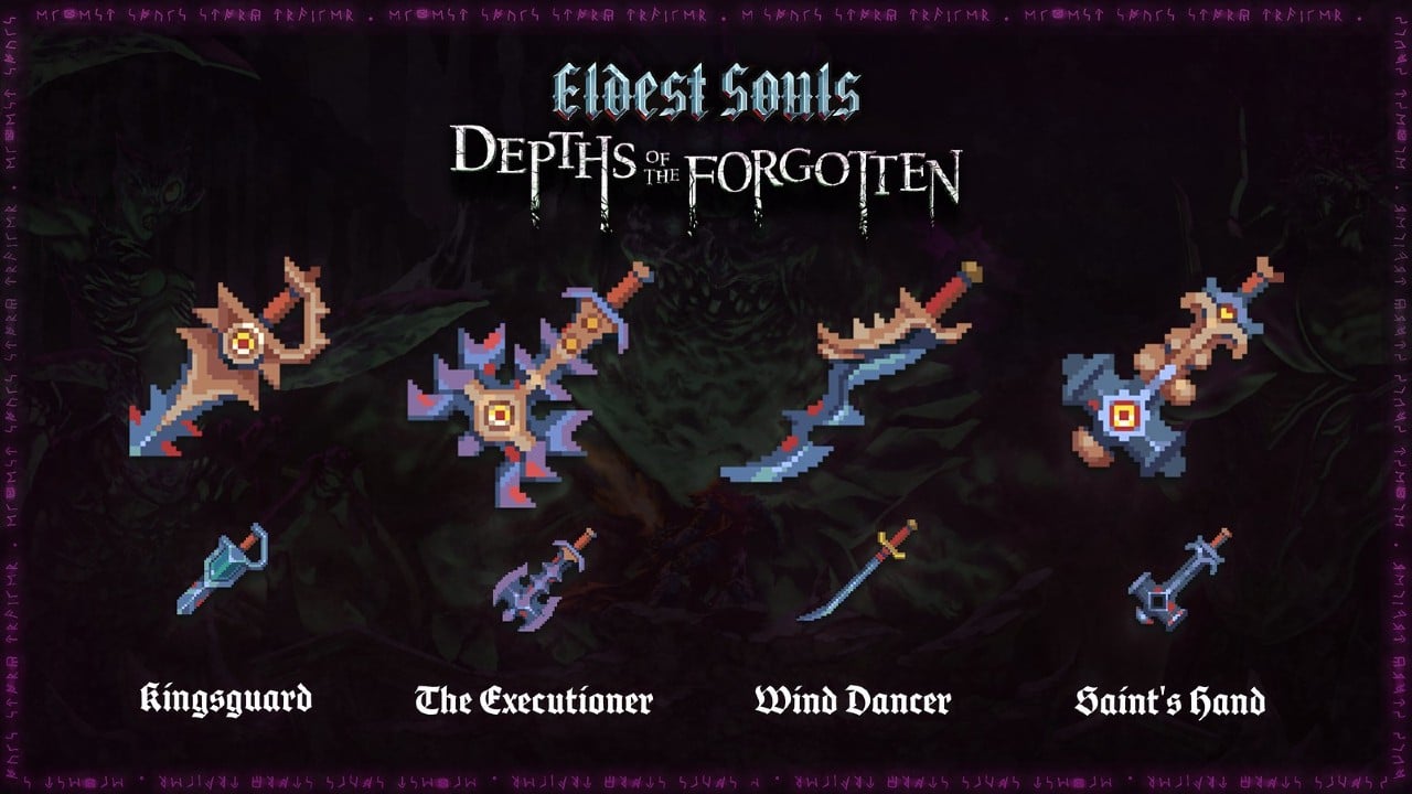 Eldest Souls - novas armas da expansão Depths of the Forgotten
