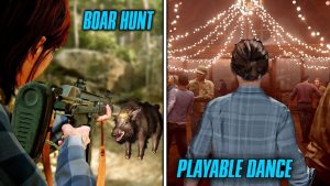The Last of Us 2: dataminer descobre sequência de dança jogável e caça de javali