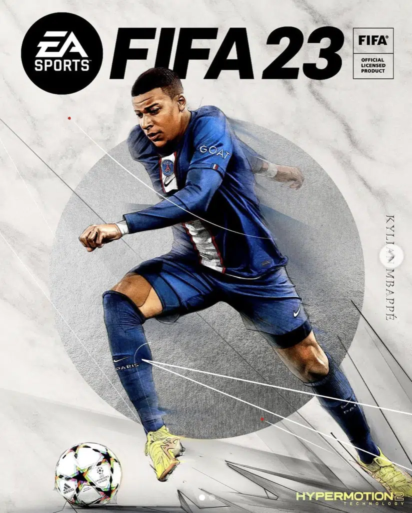 Mbappé na capa de FIFA 23