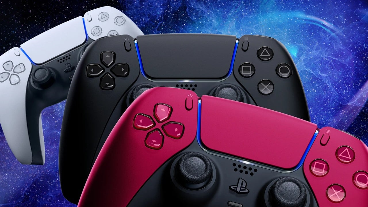 Controle da Sony, modelo Dualsense Cosmic Red para PS5 - R$ 395,91